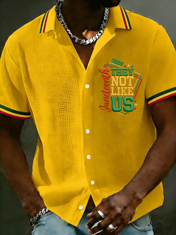 Men's Juneteenth They Not Like Us Print Shirt