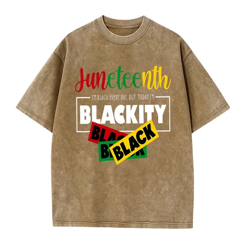 Unisex Juneteenth 1865 Washed T-Shirt