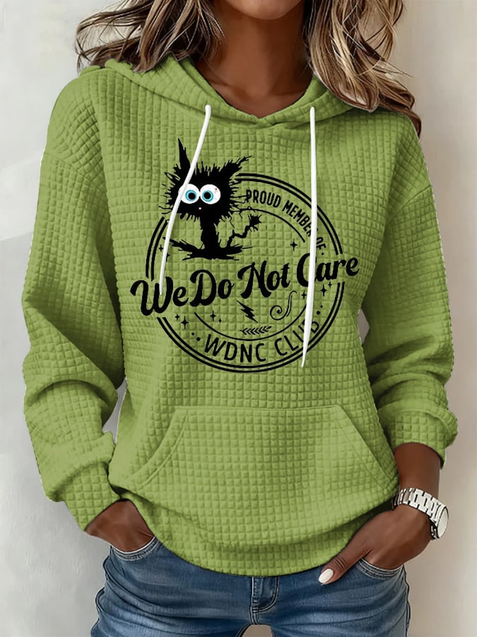 Retro Funny Proud Member Of WDNC Club We Do Not Care Menopause Perimenopause Print Hoodie