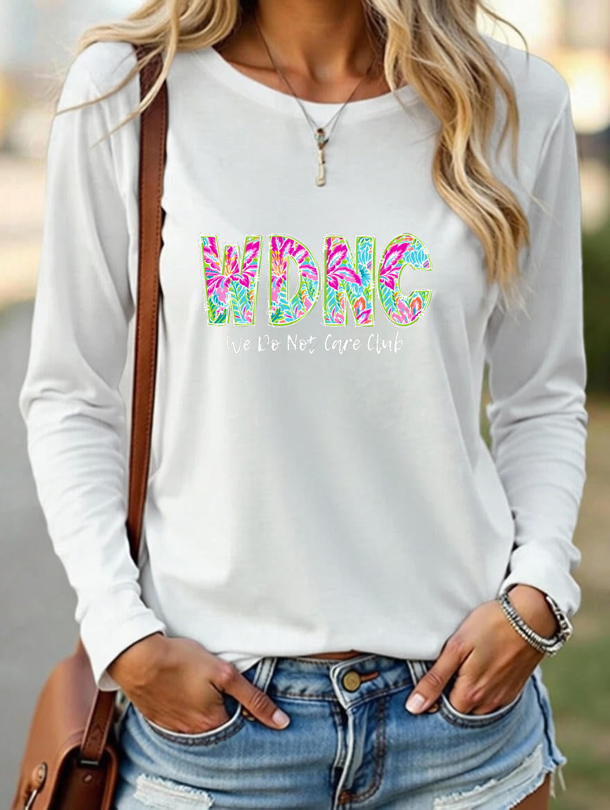 Women's Round neck Retro Funny Proud Member Of Club Menopause Perimenopause Print T-Shirt