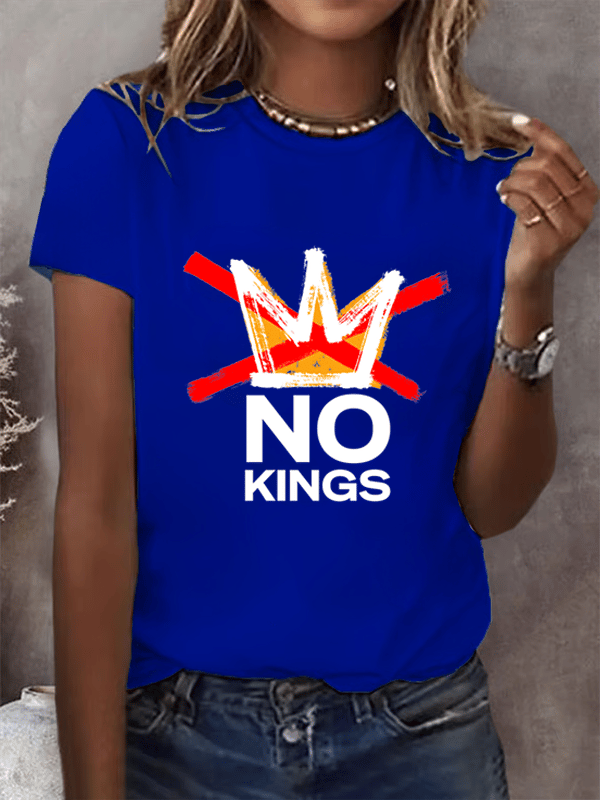 Women's America has No Kings Printed Casual T-Shirt