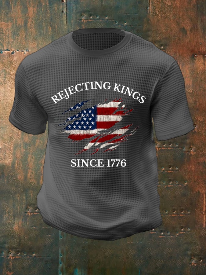 Men's “Rejecting Kings Since 1776” Waffle T-Shirt