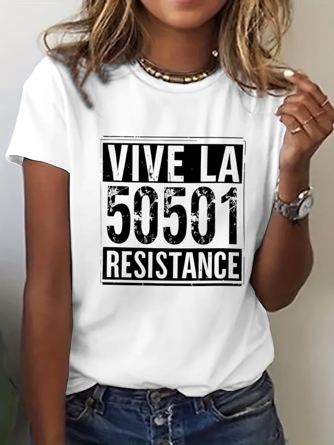 Women's 50501 Protest Print T-Shirt