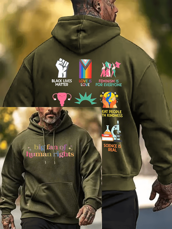 Men's staunch supporter of human rights Hoodie