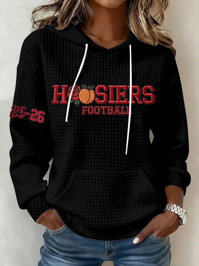 Women's Football Print Hoodie Sweatshirt