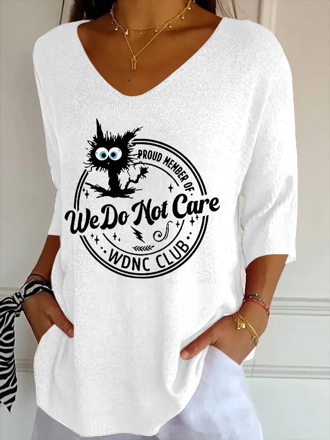Retro Funny Proud Member Of WDNC Club Menopause Perimenopause Printed T-Shirt