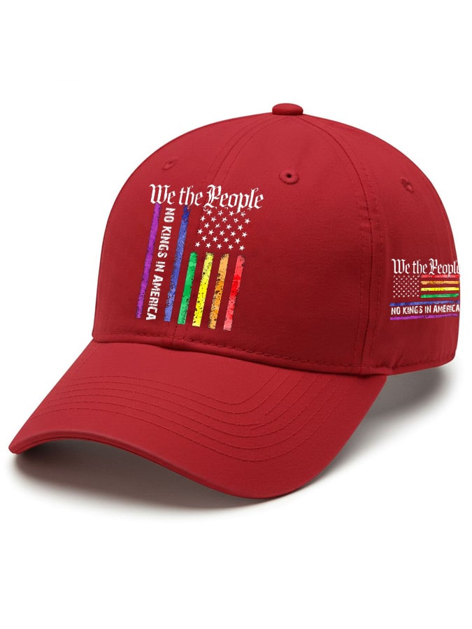 Retro We The People No Kings In America Print Baseball Cap