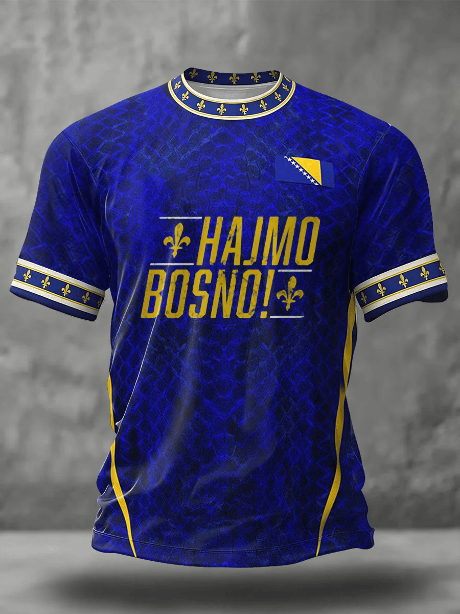 Men's Football Print Casual T-Shirt