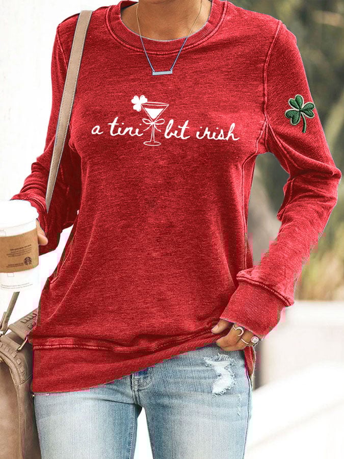 Women's A Tini Bit Irish Sweatshirt