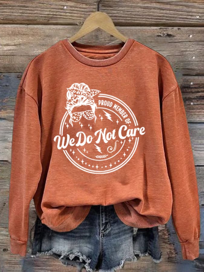 Retro Funny Proud Member Of Print Sweatshirt