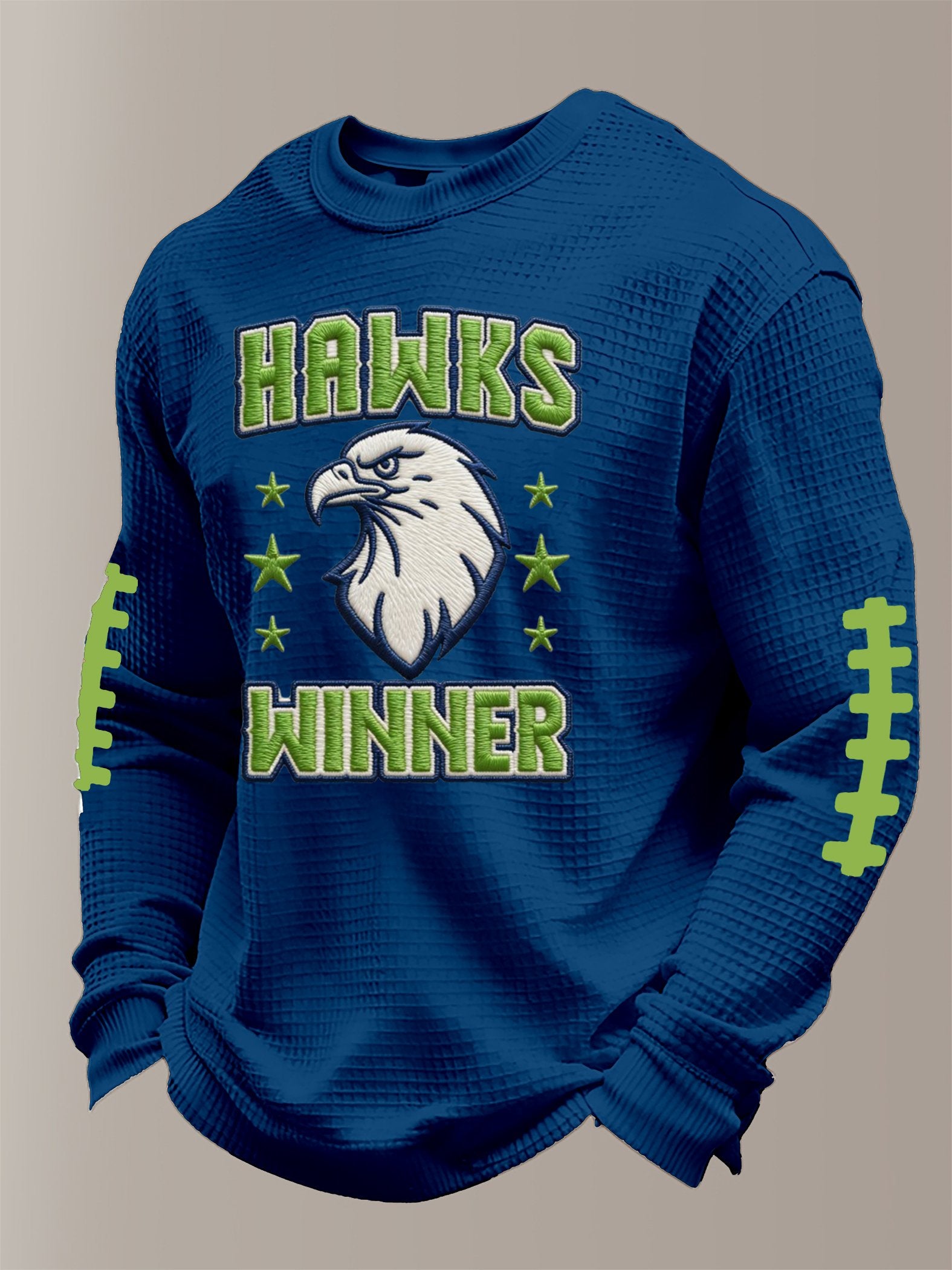 Men's Football Print Waffle T-Shirt