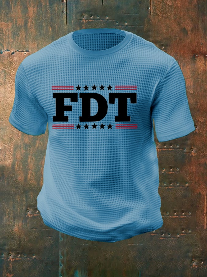 Men's Faith Believe Waffle Crew Neck T-Shirt