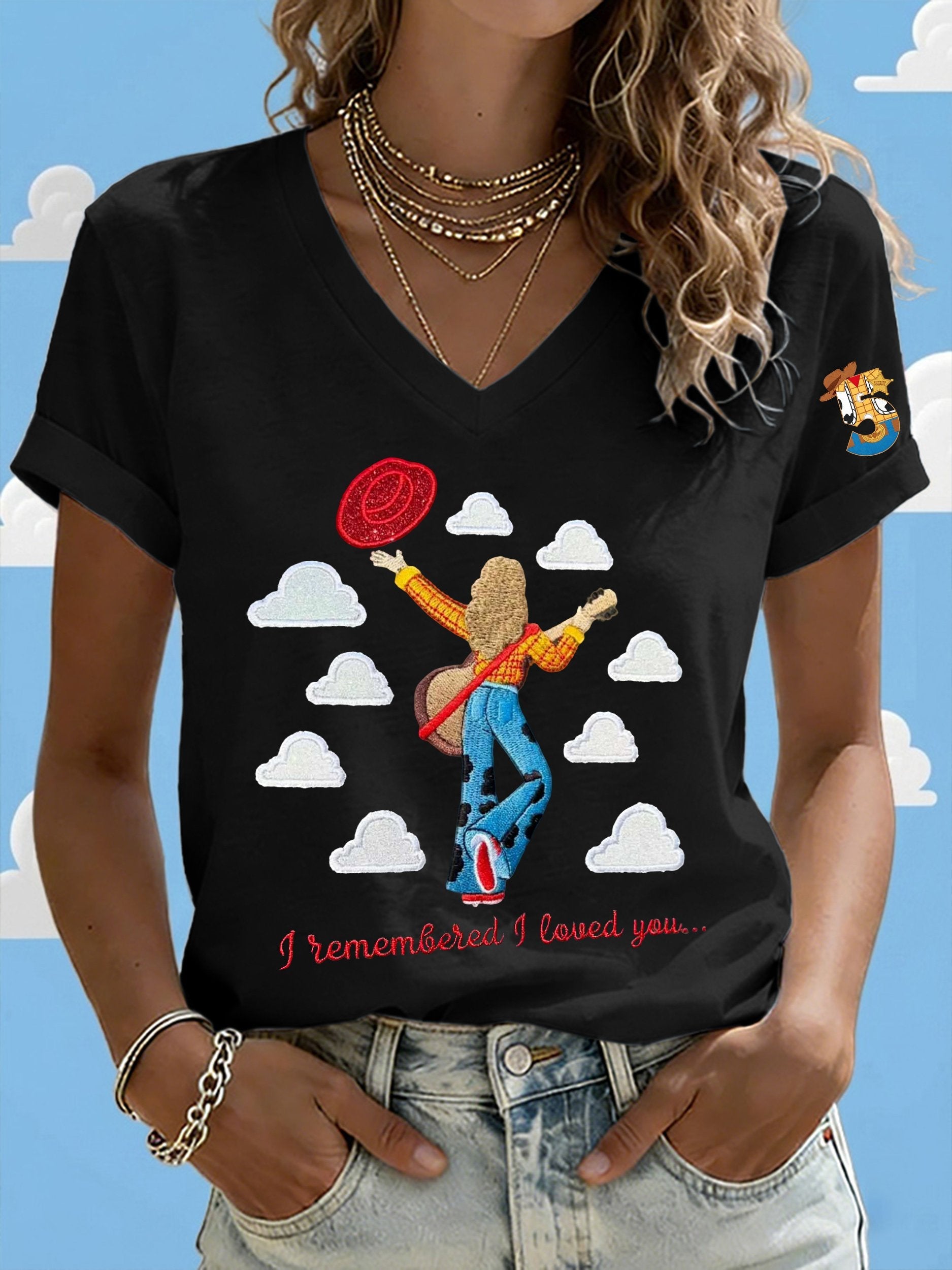 Women's Retro I Knew It Print Casual T-shirt
