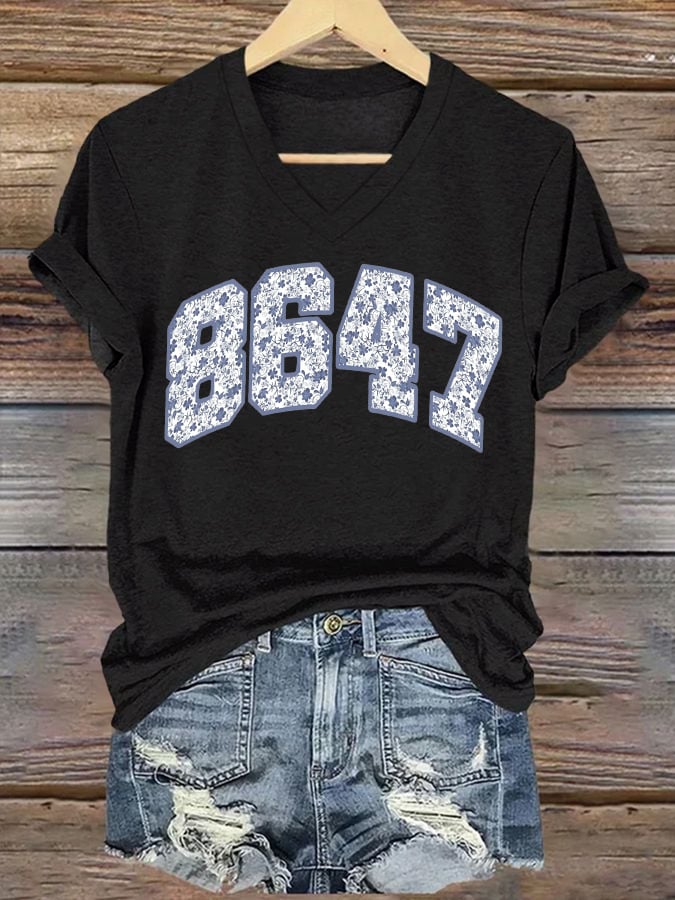 Women's 86/47 Flowers Print T-shirt