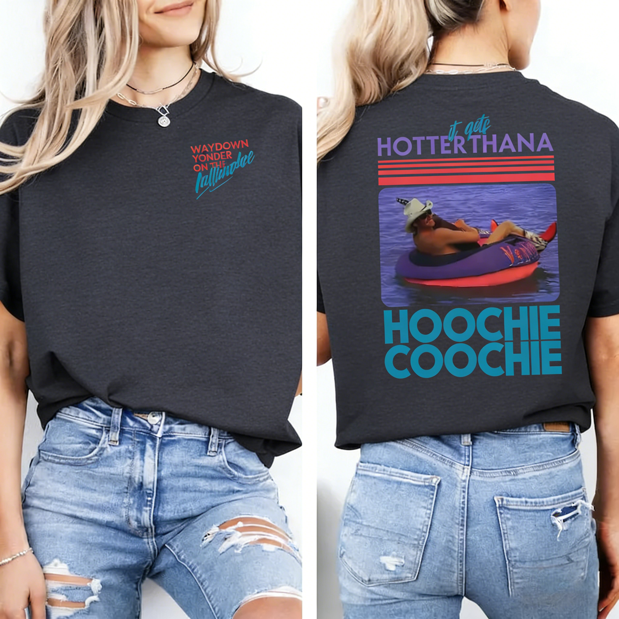 Women's Meme Summer Hotter Than A Hoochie Coochie T-Shirt
