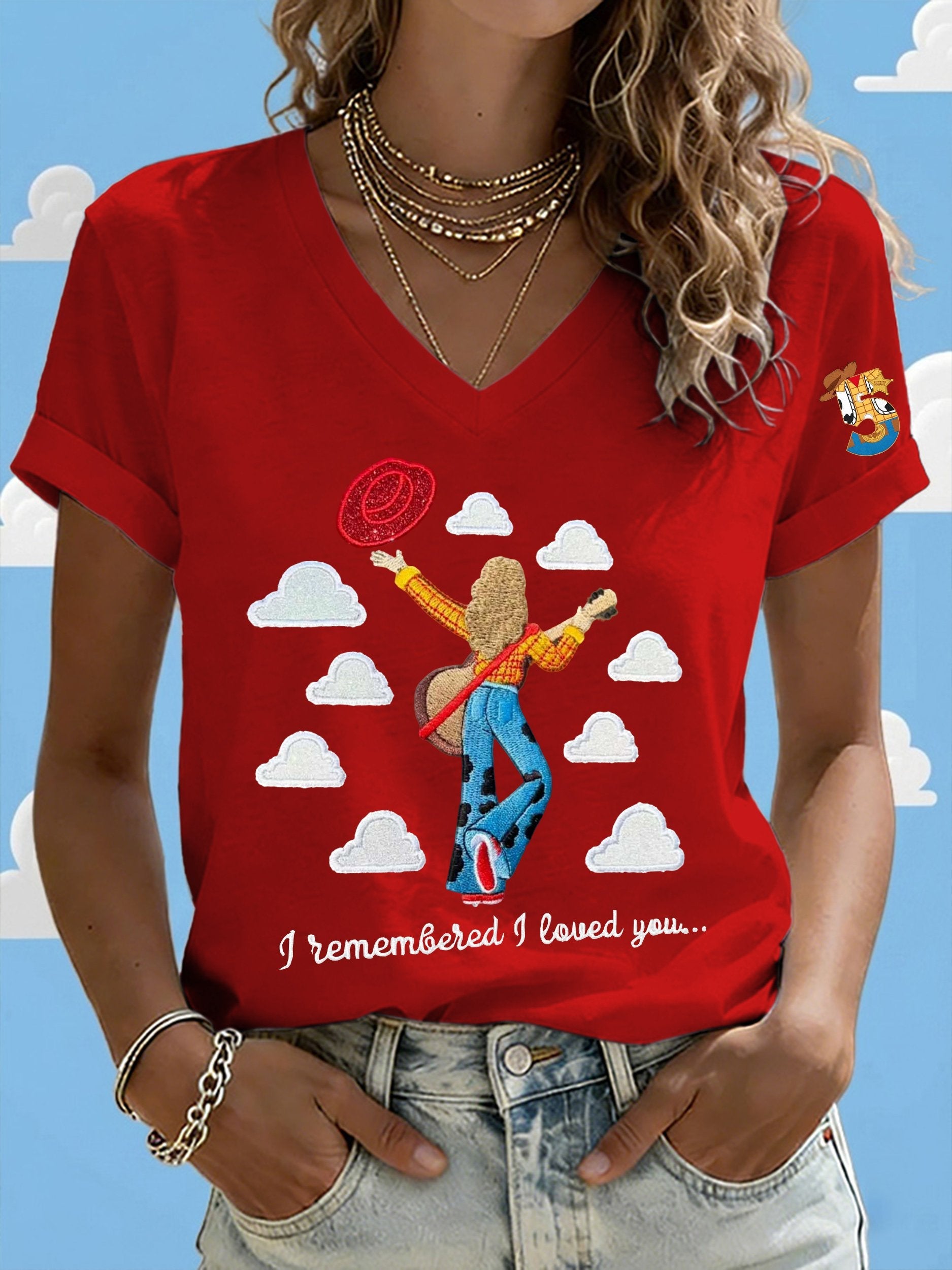 Women's Retro I Knew It Print Casual T-shirt