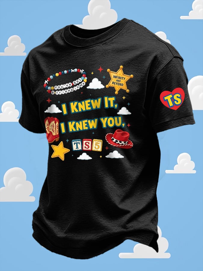 Men's Retro I Knew It Print T-Shirt