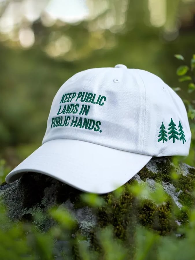 Unisex National Forest Park “Keep Public Lands in Public Hands” Print Hat