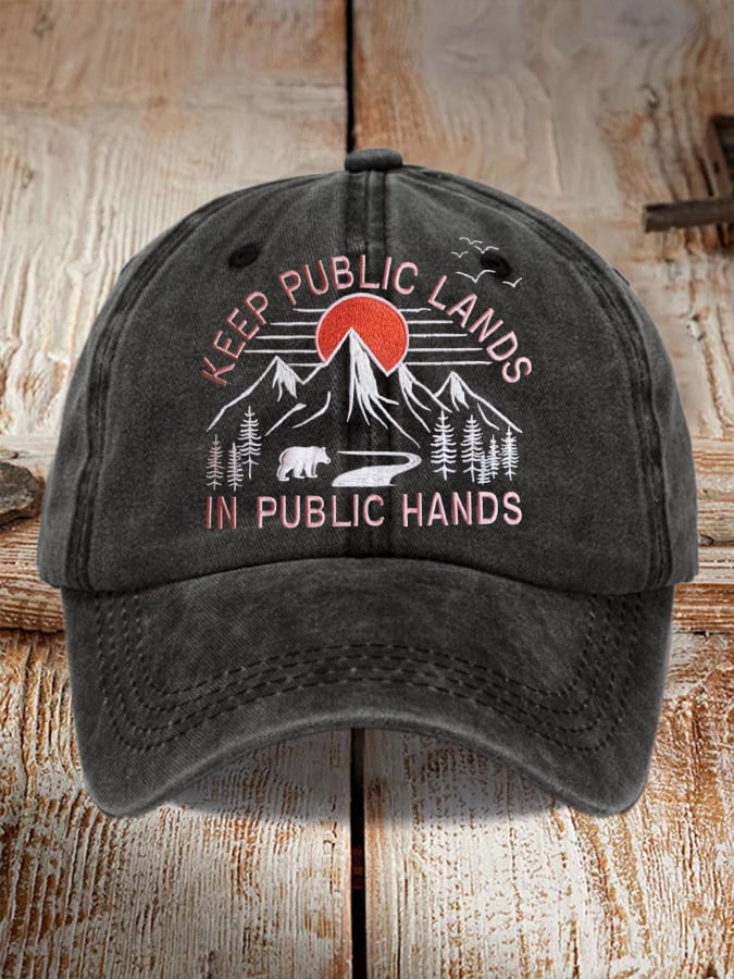 Unisex National Park Protection Washed Cotton Hat