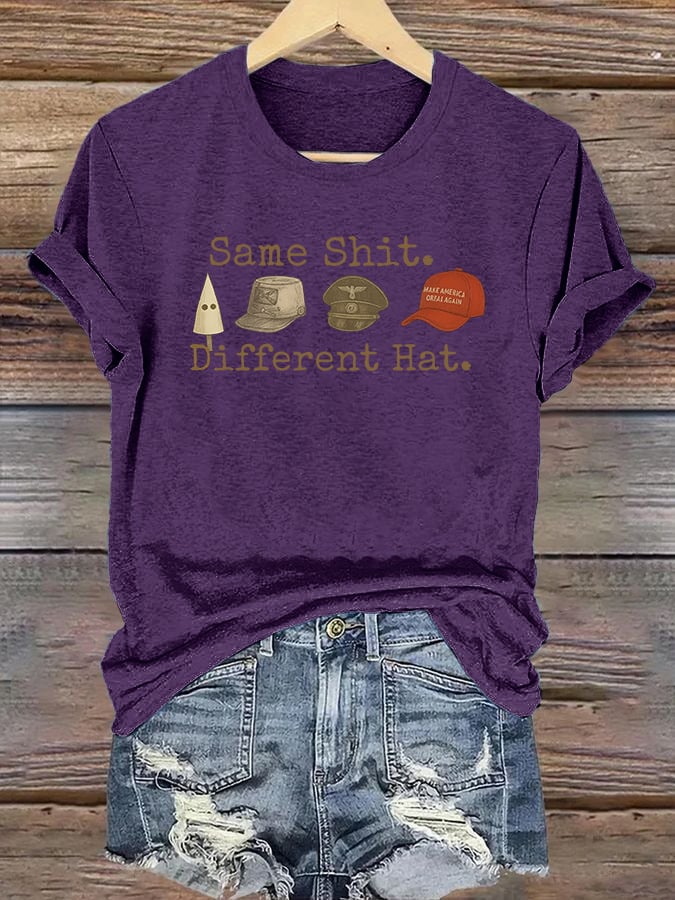Women's Same shit Different costume Print T-Shirt