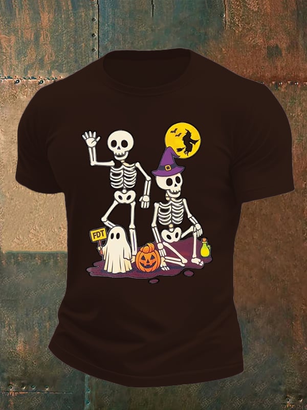 Men's Halloween Skeleton T-Shirt