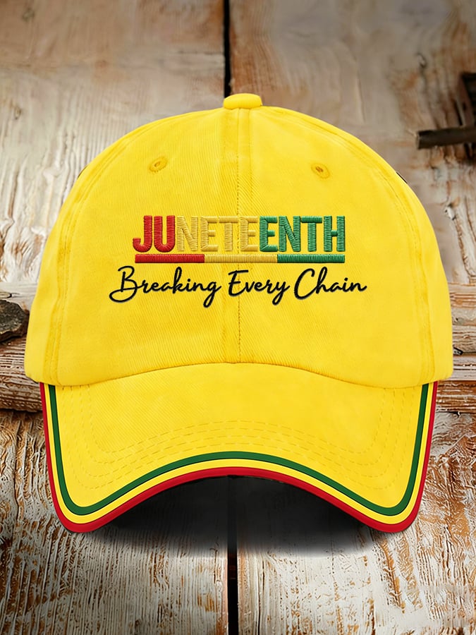 Unisex Juneteenth Breaking Every Chain Print Hat