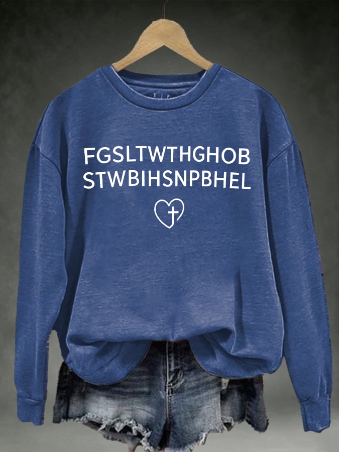 Women's FGSLTWTHGHOB STWBIHSNPBHELPrinted Crewneck Sweatshirt