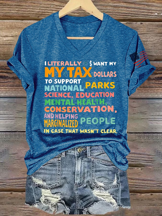 Women's Support Our National Parks Printed T-Shirt