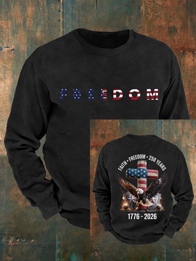 Men's American 250th Print Sweatshirt