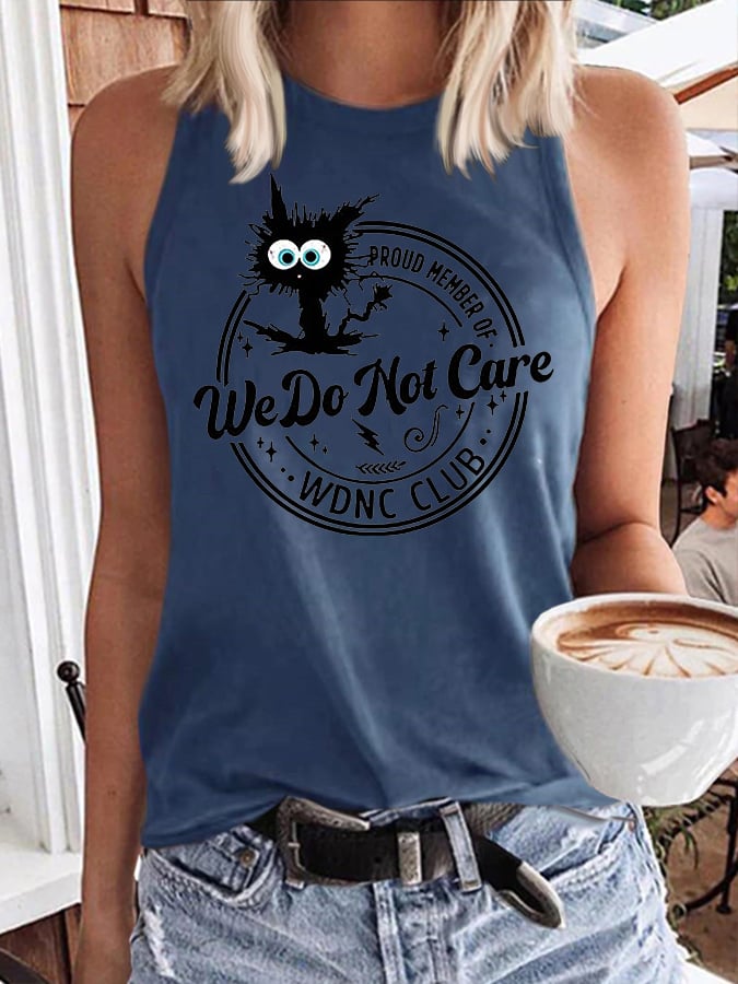 Retro Proud Member Of WDNC Club Menopause Perimenopause Print Tops Tank