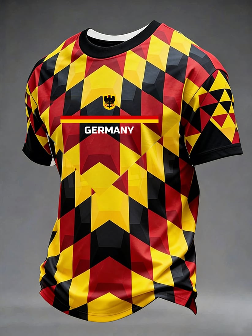 Men's Germany Soccer Print T-Shirt
