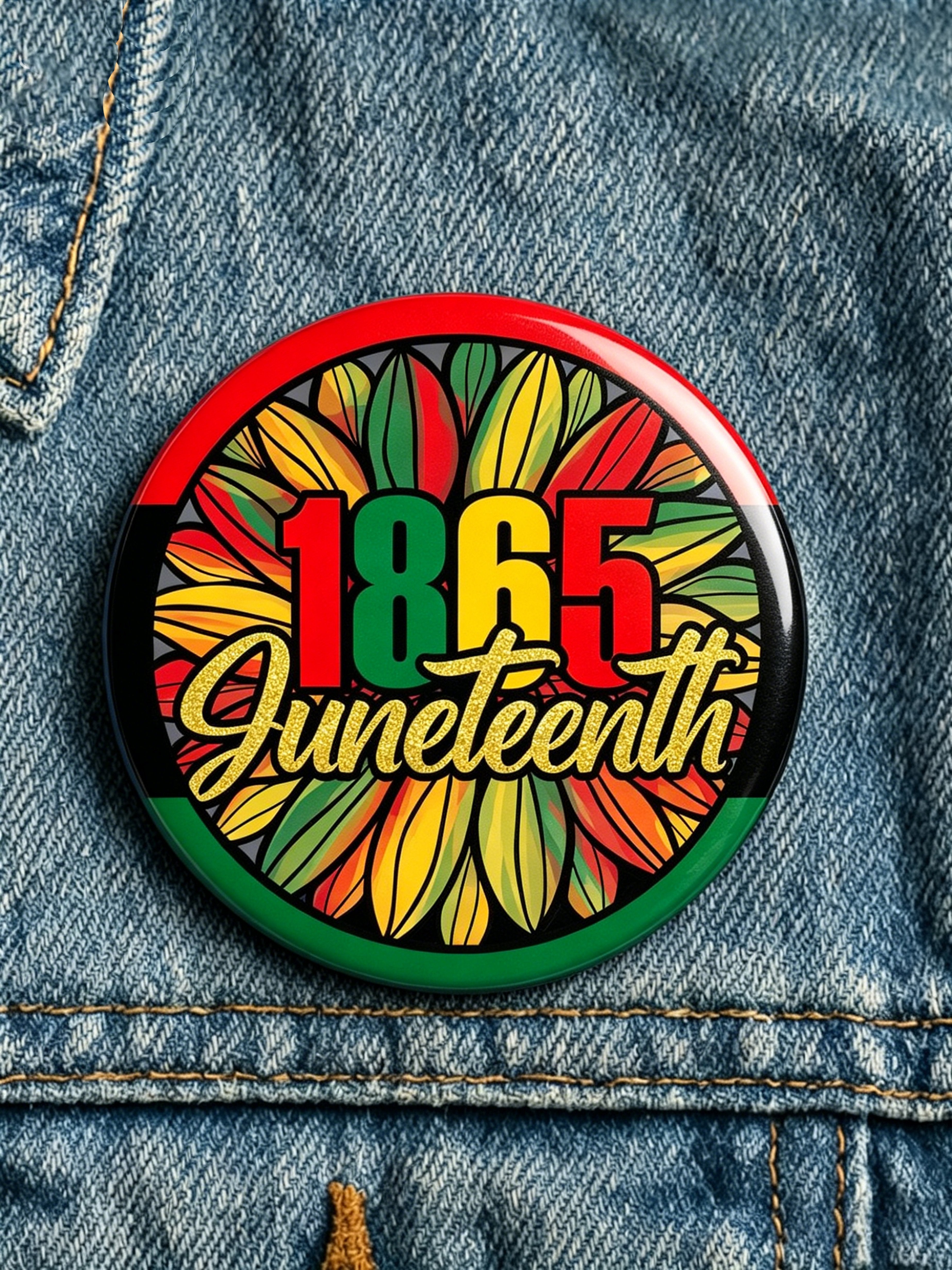 African-American / Black Culture Unity Badge & Brooch