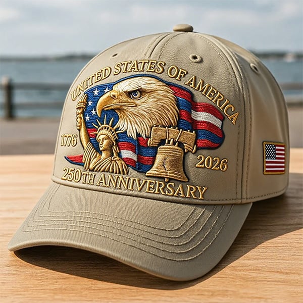 Eagle & Liberty – United States 250th Anniversary Hat✨(Breathable & Lightweight Comfort & Unisex Fit)