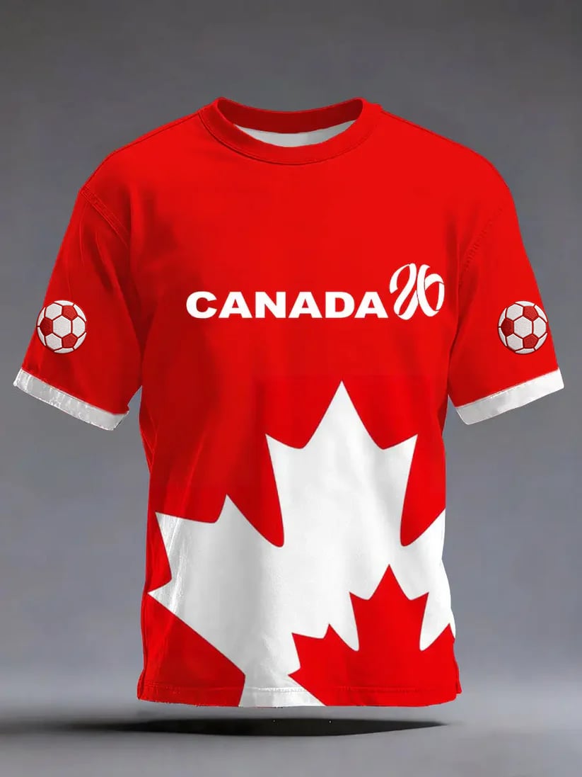 Men's Canada Soccer Print T-shirt