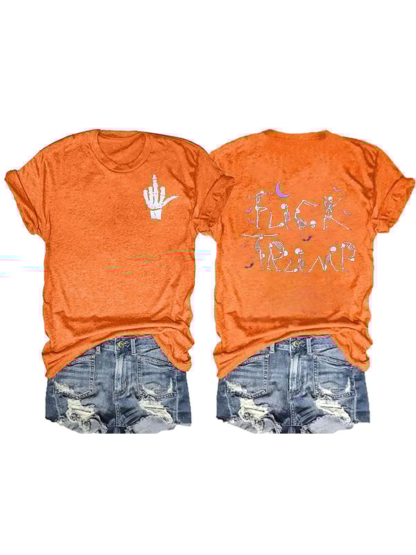 Women's Halloween FDT Printed T-shirt