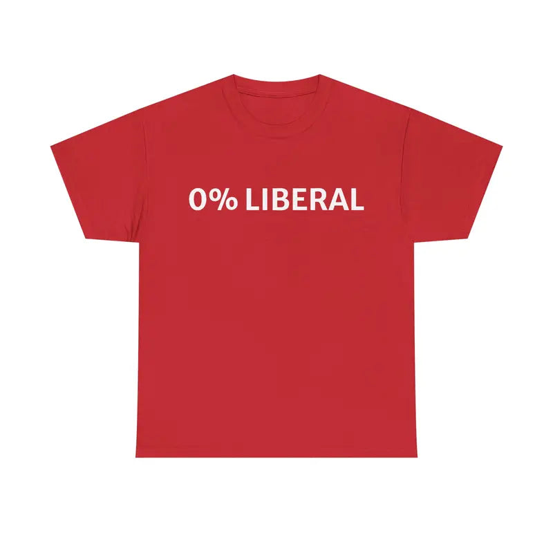 Unisex 0% LIBERAL HumoristiqueT-shirt