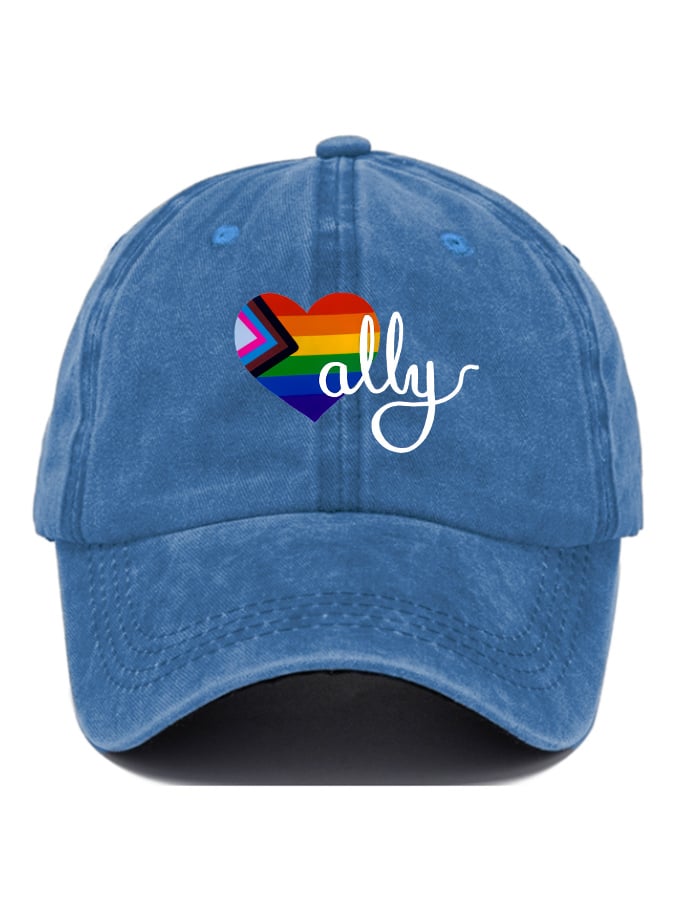 Proud Ally Print Baseball Cap