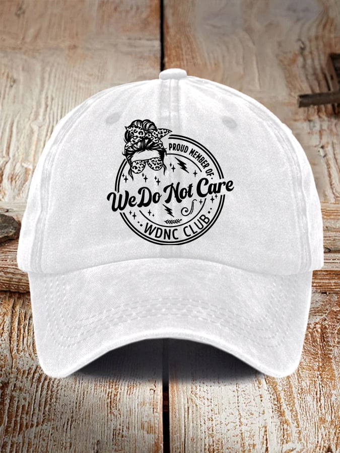 Retro Proud Member Of WDNC Club Menopause Perimenopause Print Baseball Cap
