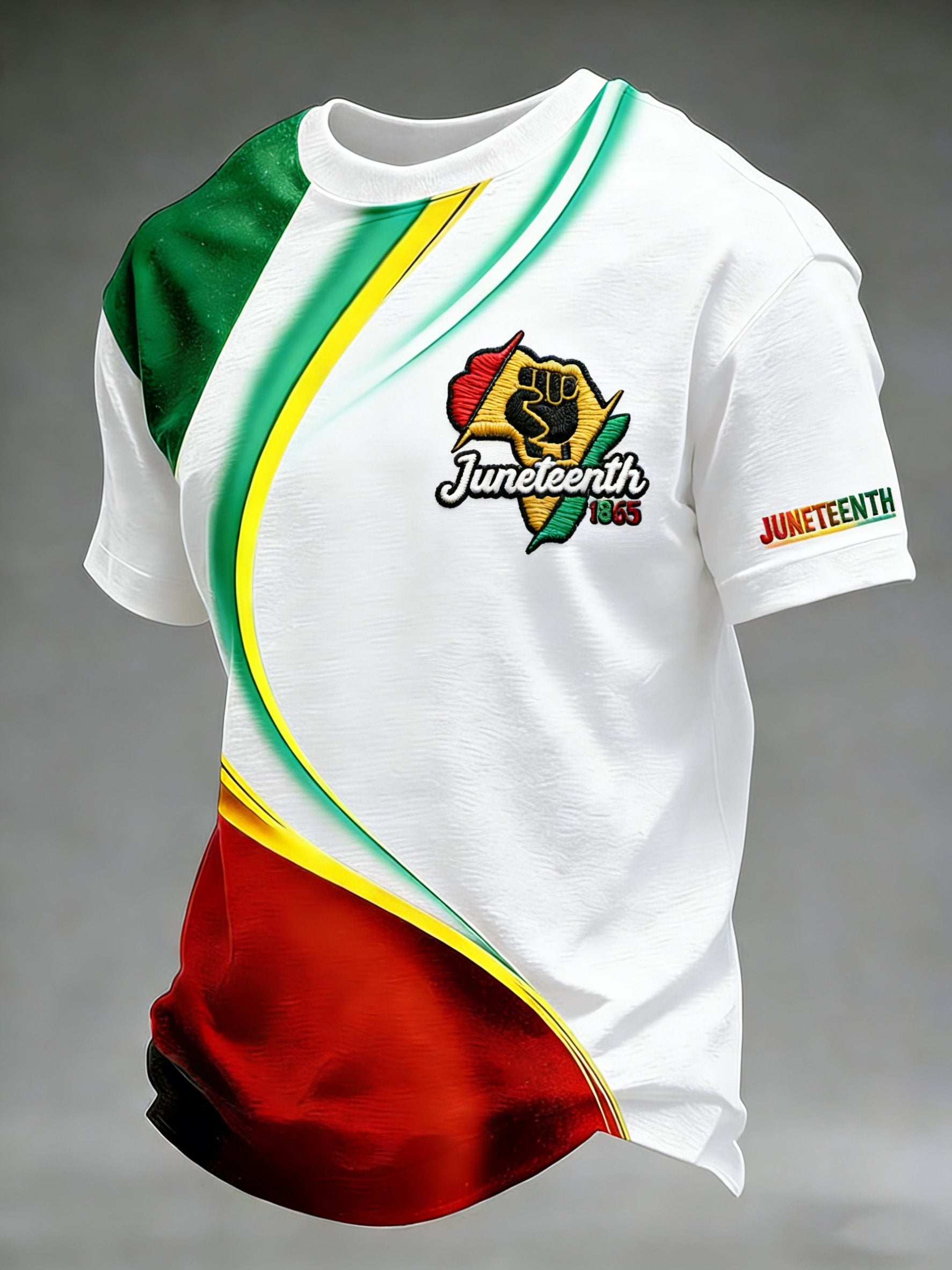 Men's Black Juneteenth Short-Sleeve T-Shirt