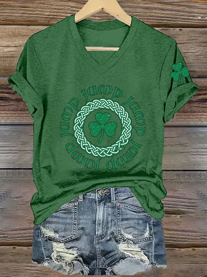 Women's St. Patrick's Day Print T-Shirt