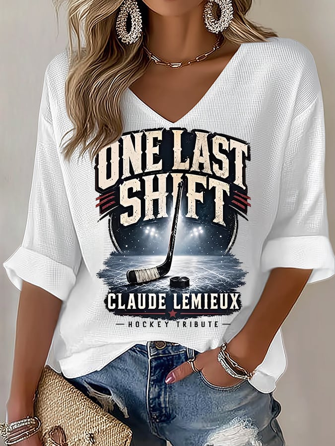 Women's One Last Shift Shirt, Hockey Tribute T-Shirt