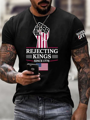 🔥Buy 3 Get 15% Off🔥Men's Fashion Casual American Kingless Short-Sleeved T-Shirt