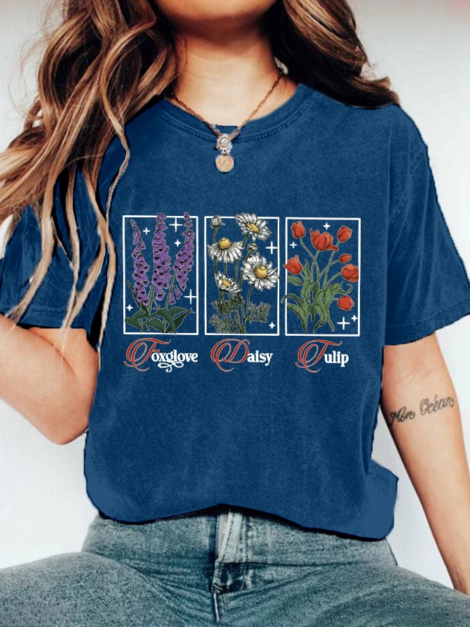 Women's Floral FDT Print T-Shirt