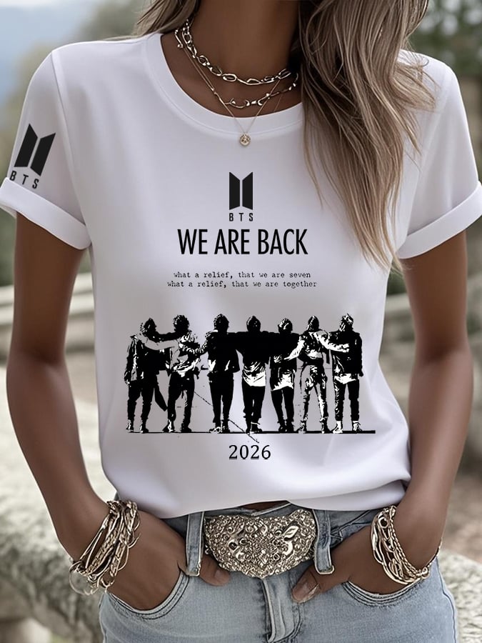 Women'S 2026 Bts Comeback Art Print T-Shirt
