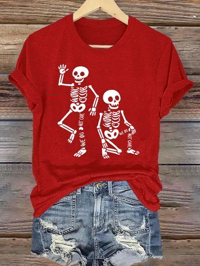 Women's Halloween WDNC Printed Casual T-Shirt