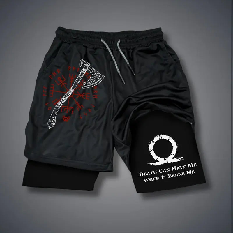 Unisex 2 in 1 God of War Double-Layer Sports