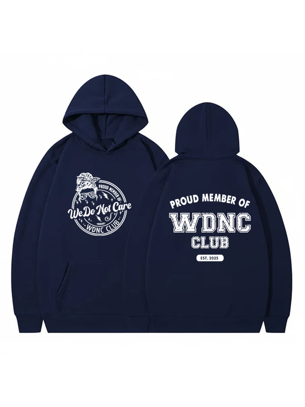Women's Retro Fun We Don't Care About Menopause Perimenopause Printed Hooded Sweatshirt