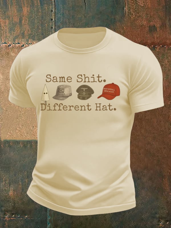 Men's Same shit Different costume Print T-Shirt