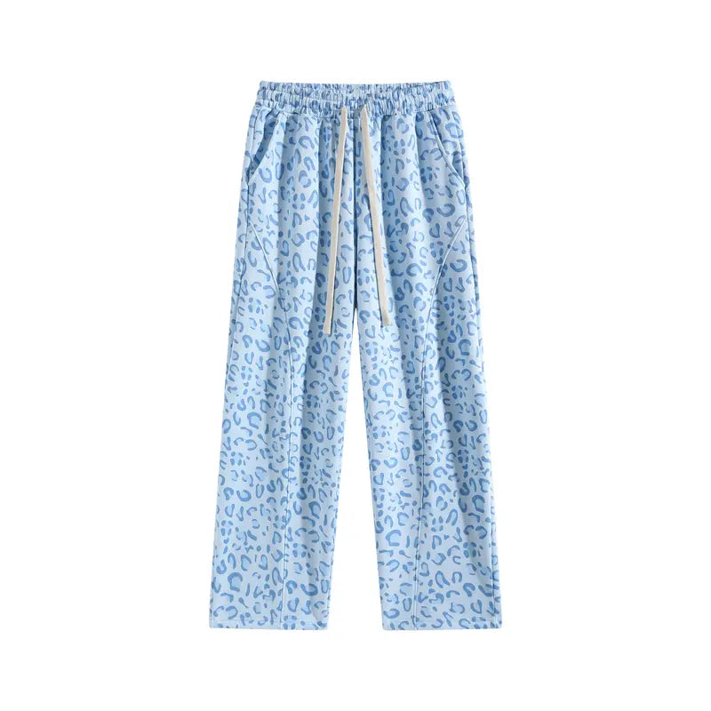 π Unisex Cheetah Print Wide-Leg Pants β Casual Lounge Trousers π₯