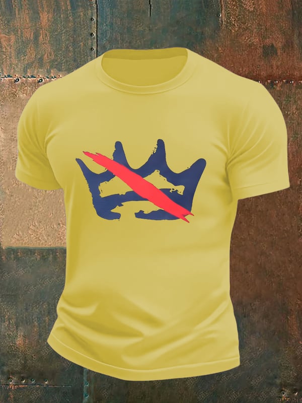 Men's America has no kings print T-Shirt